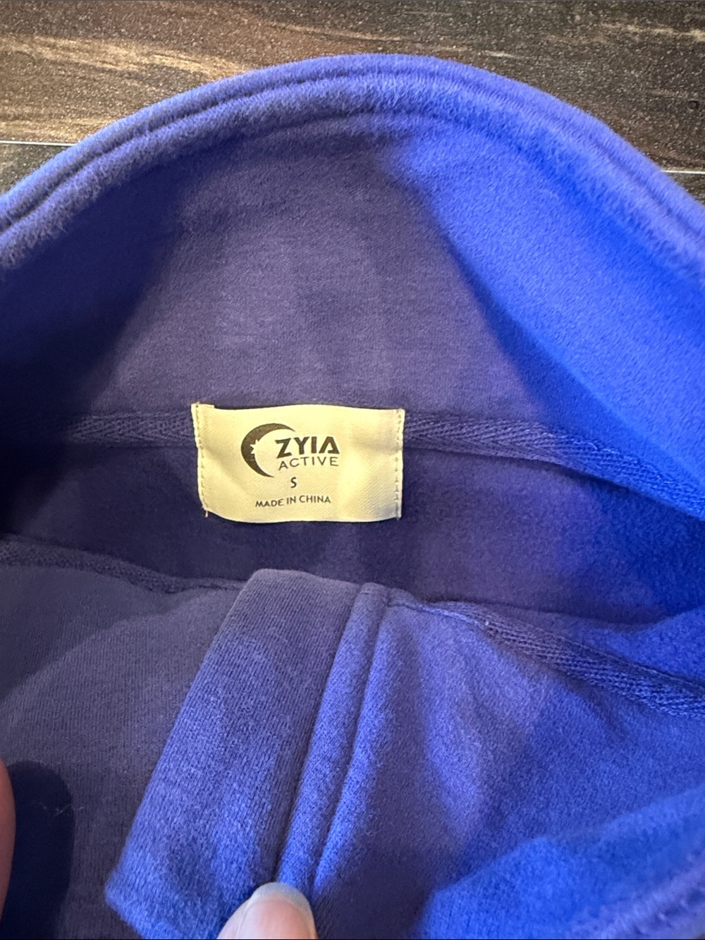 ZYIA Active Twilight Retreat 1/4 Zip Jacket Blue Pullover Size S - Picture 2 of 6
